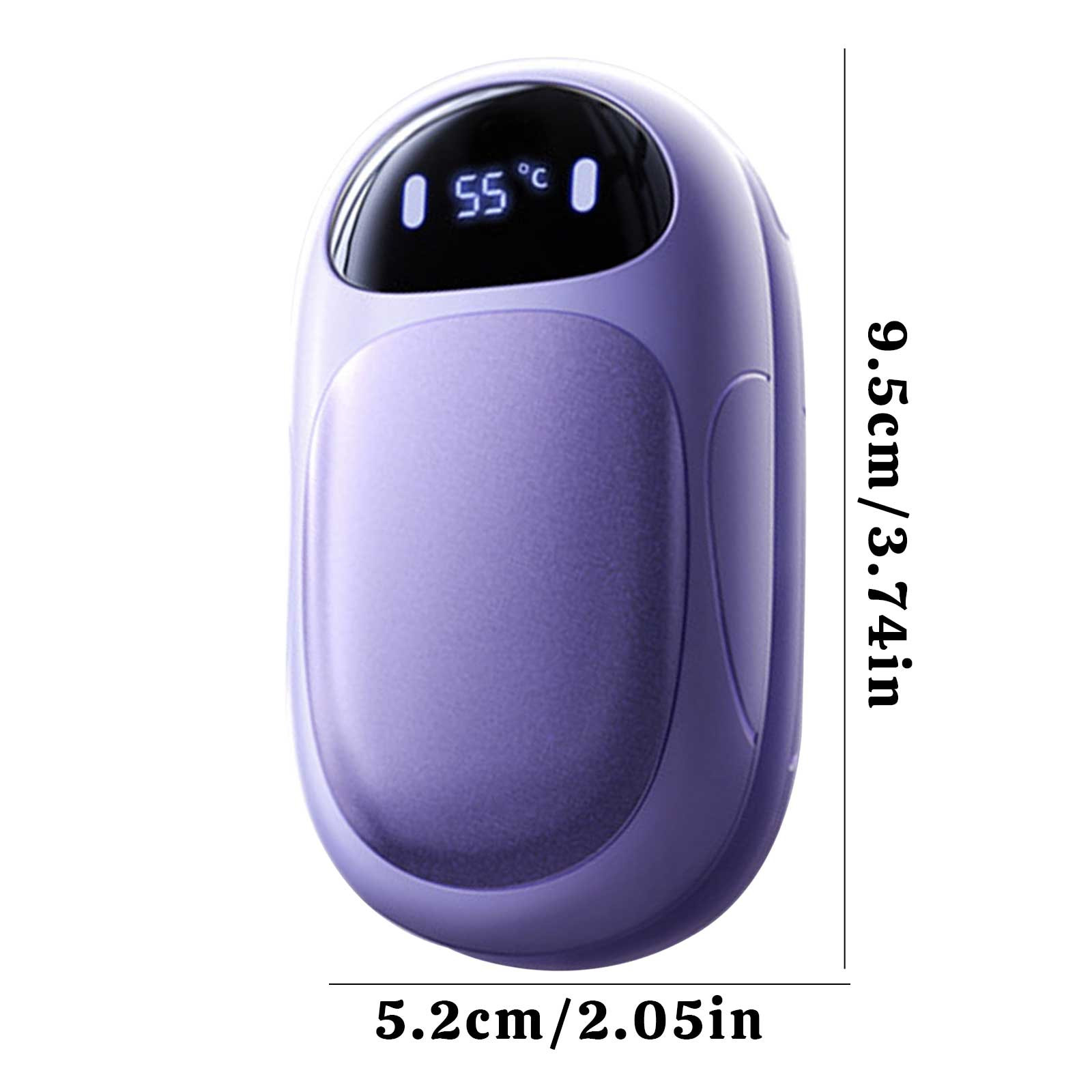 Magnetic Hand Warmer Portable USB Rechargeable Mini Heating Device 2-in-1 Pocket Hand Heat 3 Adjustable Settings for Outdoor Travel Winter Use