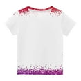 thumbnail image 2 of Summer Short T-Shirts for Girls Short Tops Sleeve Printed Tops Undershirts White Size 9-10 Years, 2 of 4