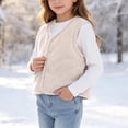 thumbnail image 6 of StSilkitty Boys Girls Fleece Vest Lightweight Sleeveless V Neck Button down Vests Coat Fall Winter Warm Outerwear, 6 of 8
