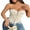 White, variant on Women's Breathable Corset Top - Sexy Overbust Lace Up - Waist Trainer for Women