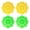 2 yellow 2 green, variant on Lerpwige 4PCS Urinal Deodorizer Mats Anti Scented for Bathroom Urinals
