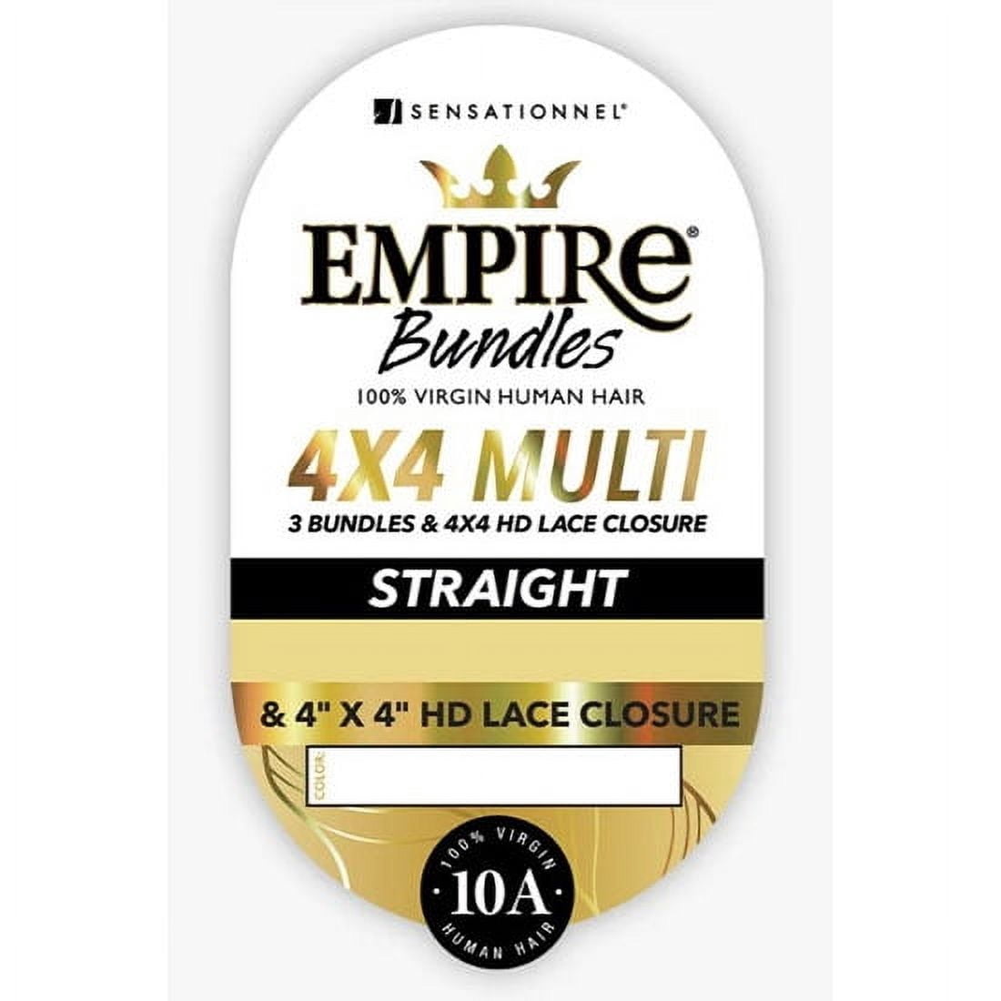 4X4 Multi Straight Empire Bundles By Sensationnel HWUE4ST / Natural / 12+14+16 Beauty Supply