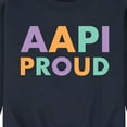 thumbnail image 3 of Instant Message - AAPI Proud - Men's Crew Neck Fleece Pullover, 3 of 6