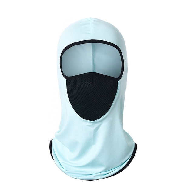 Máscara para montar a caballo de licra, seda de hielo, protector solar, transpirable, para exteriores, a prueba de viento y polvo