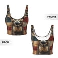 thumbnail image 5 of Lsque American Flag Deer Art Printed Women'S Sports Bra, Compression, Moisture Wicking, High-Impact Sports Bra For Women,Supportive sports bra-Medium, 5 of 9