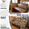 thumbnail image 4 of FOR U DESIGNS Camo Hunting Maple Leaves Print RV Furniture Protector for Sofa Bed 2-Piece Stretch Camper Couch Covers for Jackknife Sofa Non-Slip Washable Easy to Install RV Furniture Protector, 4 of 7