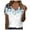 Blue, variant on RKZDSR Womens Hollow Out Short Sleeve Tshirts Floral Print Summer Dressy Casual Blouse Button V Neck Loose Shirts Fall Fashion Comfy Cute Tops Green XL