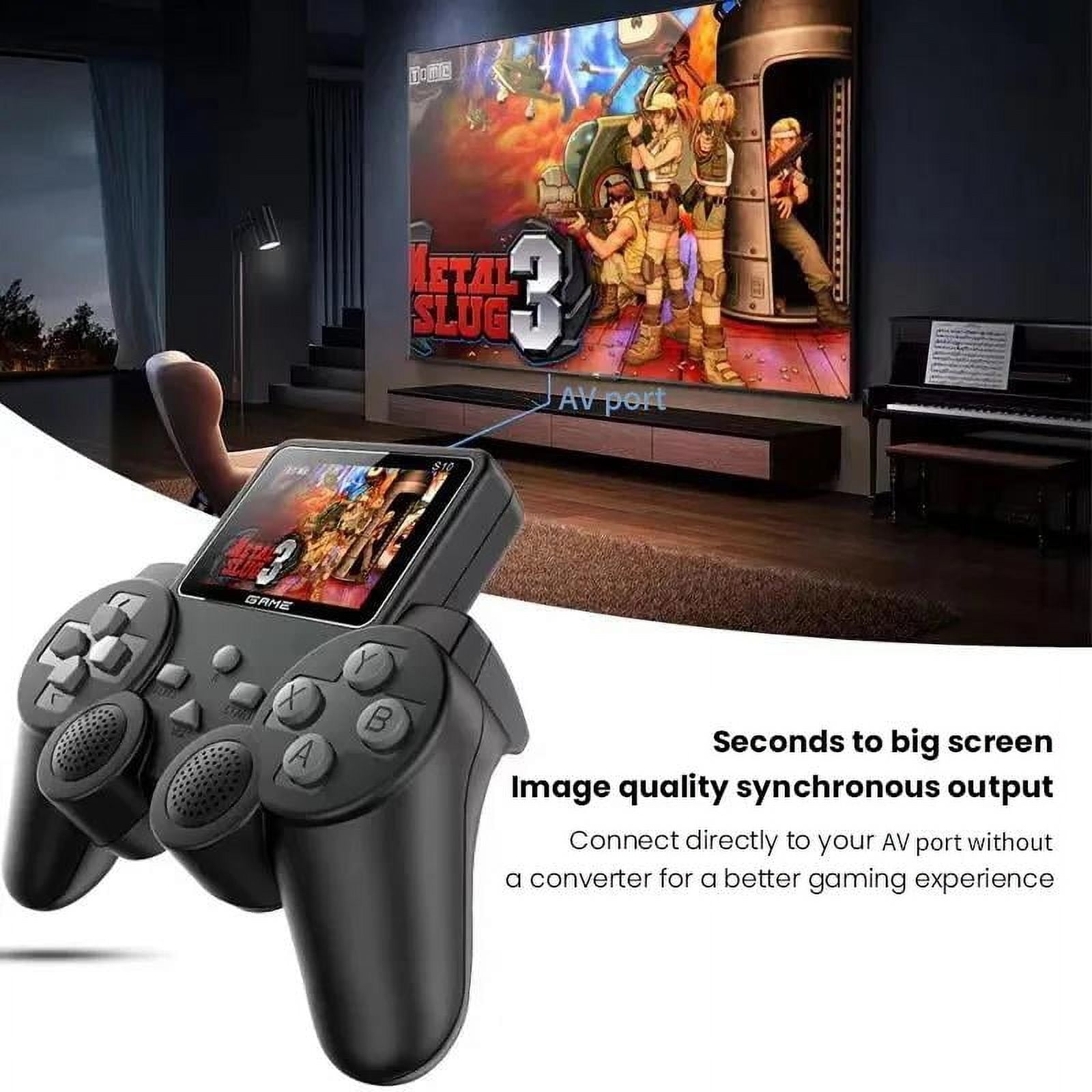 S10 Mini Video Game Console – 520 Games, Dual Controllers, AV