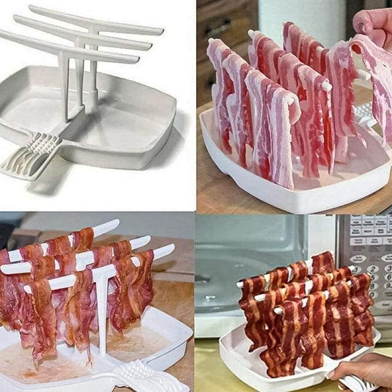 Bacon Pan For Oven Microwave Cooker Rack Tray Cooking Plate Microwavable  Microwaves - AliExpress