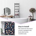 thumbnail image 4 of Langgg Salle de Bain Douche Rideau Imperméable Polyester Moderne Style Bain Impression Rideaux Décoration Drape Ménage Toilettes Type 4, 4 of 9