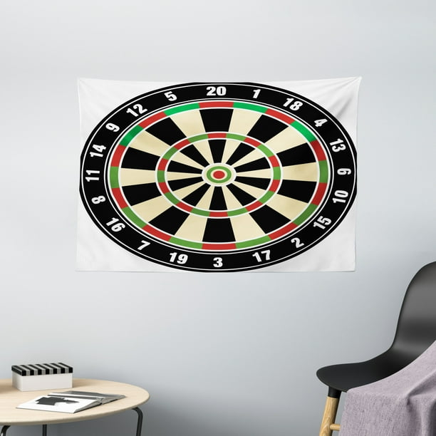 Sports Tapestry, Dart Board Numbers Sports Accuracy Precision Target