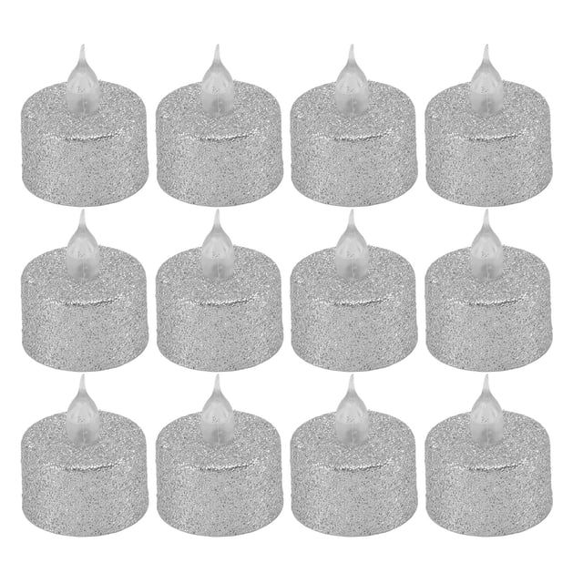 Velas Sin Llama, 12 Pezas de Luz de Vela LED, Luz de Té Electrónica decorativa con pilas sen Llama, Velas Falsas para Bodas en el Jardín, Fiestas, Decoraciones Navideñas