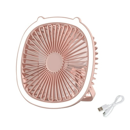 

Portable Fan With Light Hanging Freestanding 3 Wind Speed USB Rechargeable