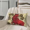 thumbnail image 5 of Pofeuu Mythical Red Stag Illustration Print Polyester Microfiber Plush Pillowcases, Super Soft and Cozy Pillow Case Covers with Envelop Closure（Pillow core not included）-16"x24", 5 of 6