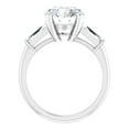 thumbnail image 4 of Nerissa Three Stone Moissanite Engagement Ring Round 3.50 Carats, 4 of 5