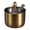Golden, variant on Mightlink Stainless Steel Seasoning Jar with Glass Lid And Spoon,Kitchen Food Container Bowl for Coffee Bar Sugar Salt Spices Honey 1/2/3Pcs