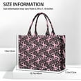 thumbnail image 3 of Large Capacity Tote Bag,Breast Cancer Survivor Pink Ribbon Black Handbag Fashion Luxury Tote Bag,15.7"x13"x 5.1" Inches,Laptop Compatible, 3 of 6