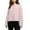#071-Pink, variant on Women's Knit Cardigan with Semi-High Neck and Lapel Collar, Button Front, Solid Color for Casual Fashion and Daily Wear