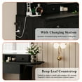 thumbnail image 6 of LIKIMIO Vanity Desk with Drawers Makeup Table for Bedroom, Black, 6 of 8