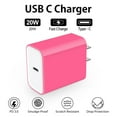 thumbnail image 4 of USB C Charger Block,4PACK USB C Block,HAOANO 20W PD Type C Charger Block USB Wall Charger Adapter Plug USB C Charger Brick Power Delivery Fast Charge Charging Block Type C, 4 of 5