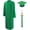 Emerald Green, variant on Matte Graduation Cap, Gown, Tassel (Unisex)