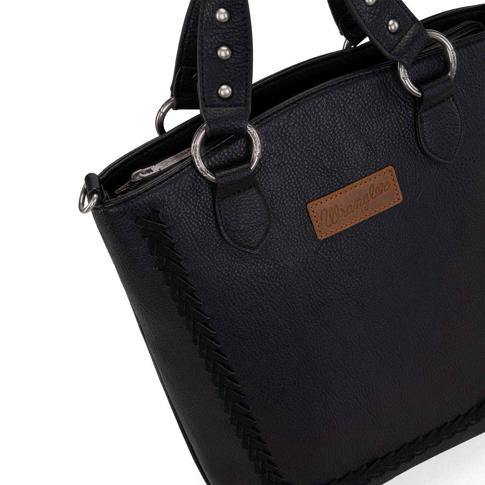 Wrangler Tote Bag for Women Large Crossbody Purses Western Designer Handbags, Black