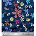 thumbnail image 1 of Soimoi Cotton Jersey Fabric Flower Artistic Print Fabric by the Yard 58 Inch Wide, 1 of 1