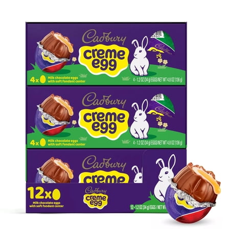 Cadbry Creme Eggs Chocolate Easter Candy (3 Pack)