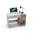 thumbnail image 2 of Spaco Lift Top Modern Computer Desk with 2 Hidden Compartments and 2 Open Storage Shelves-White, Office Desk, Gaming Computer Desks for Study,Working,Writing, 2 of 8