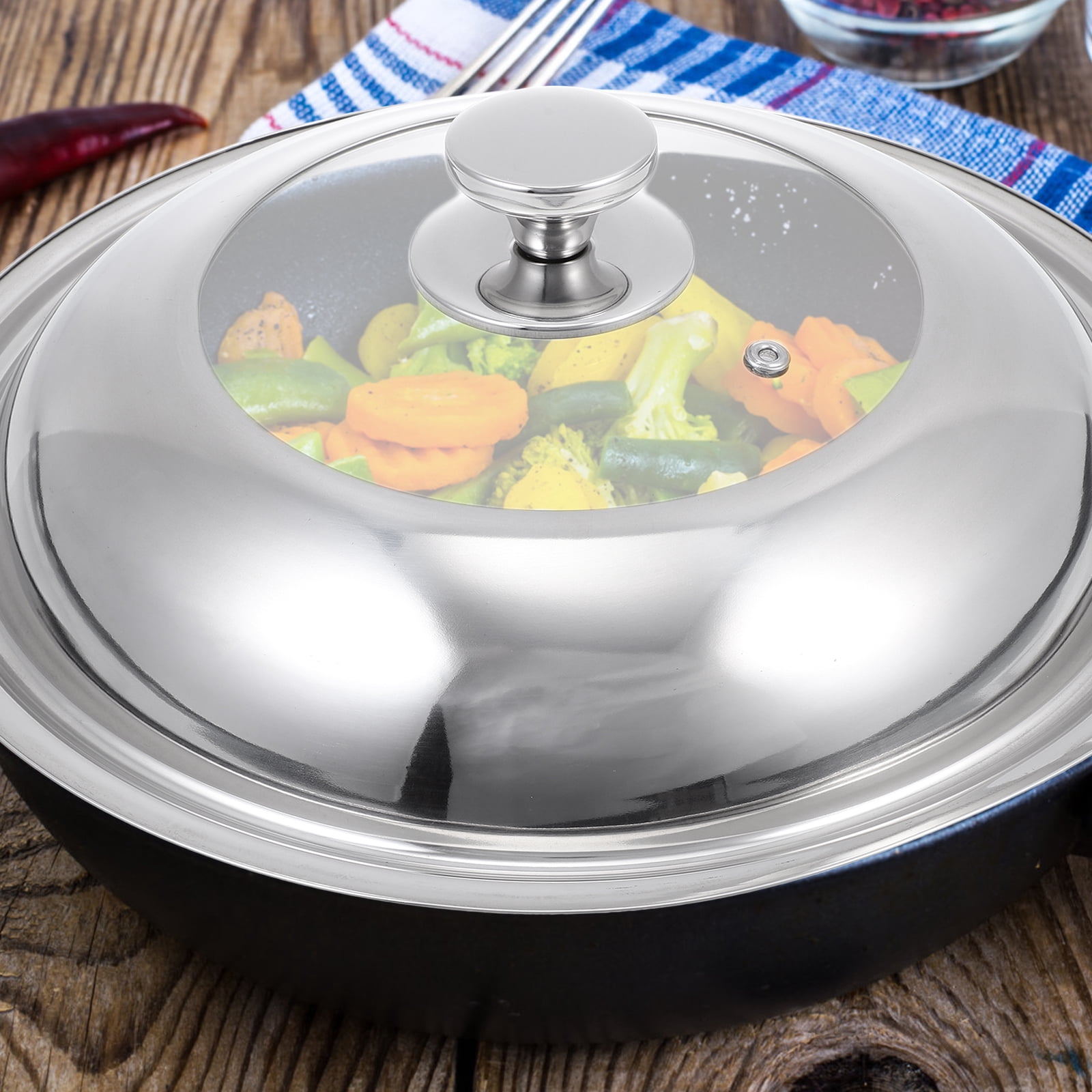 Shuliwen Stainless Steel Lid 30cm Glass Replacement Handle