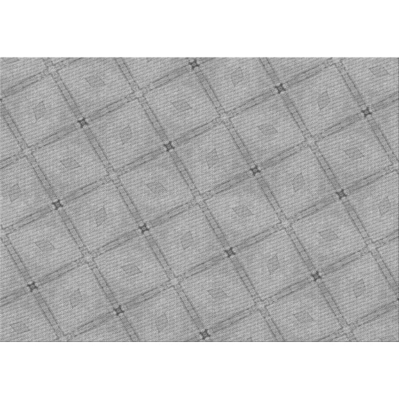 Ahgly Company Indoor Rectangle Patterned Battleship Gray Area Rugs, 6' x 9'