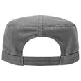 thumbnail image 3 of Military Hat-Garment Washed Superior Cotton Twill, Charcoal Gray, 3 of 3