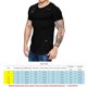thumbnail image 4 of Camisetas de cuello redondo sueltas de color sólido rasgadas para hombre Camiseta de manga corta curvada ahuecada informal para hombre Noticed FS7578-13, 4 of 4