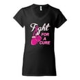 thumbnail image 2 of for a Support Awareness Womens V-Neck Tee, Black, Small, 2 of 3