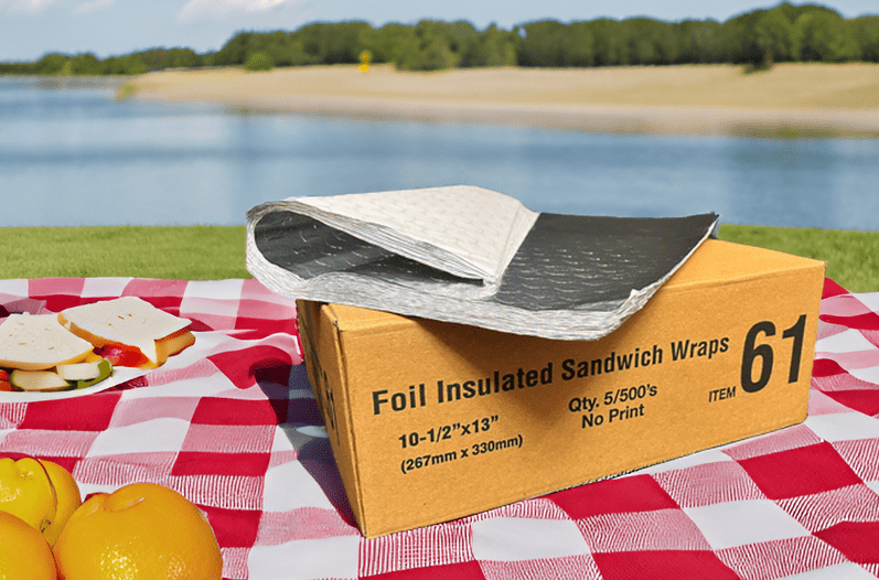 Insulated Cushion Foil Sandwich Wrap, 10.5" x 13", 2,500 sheets