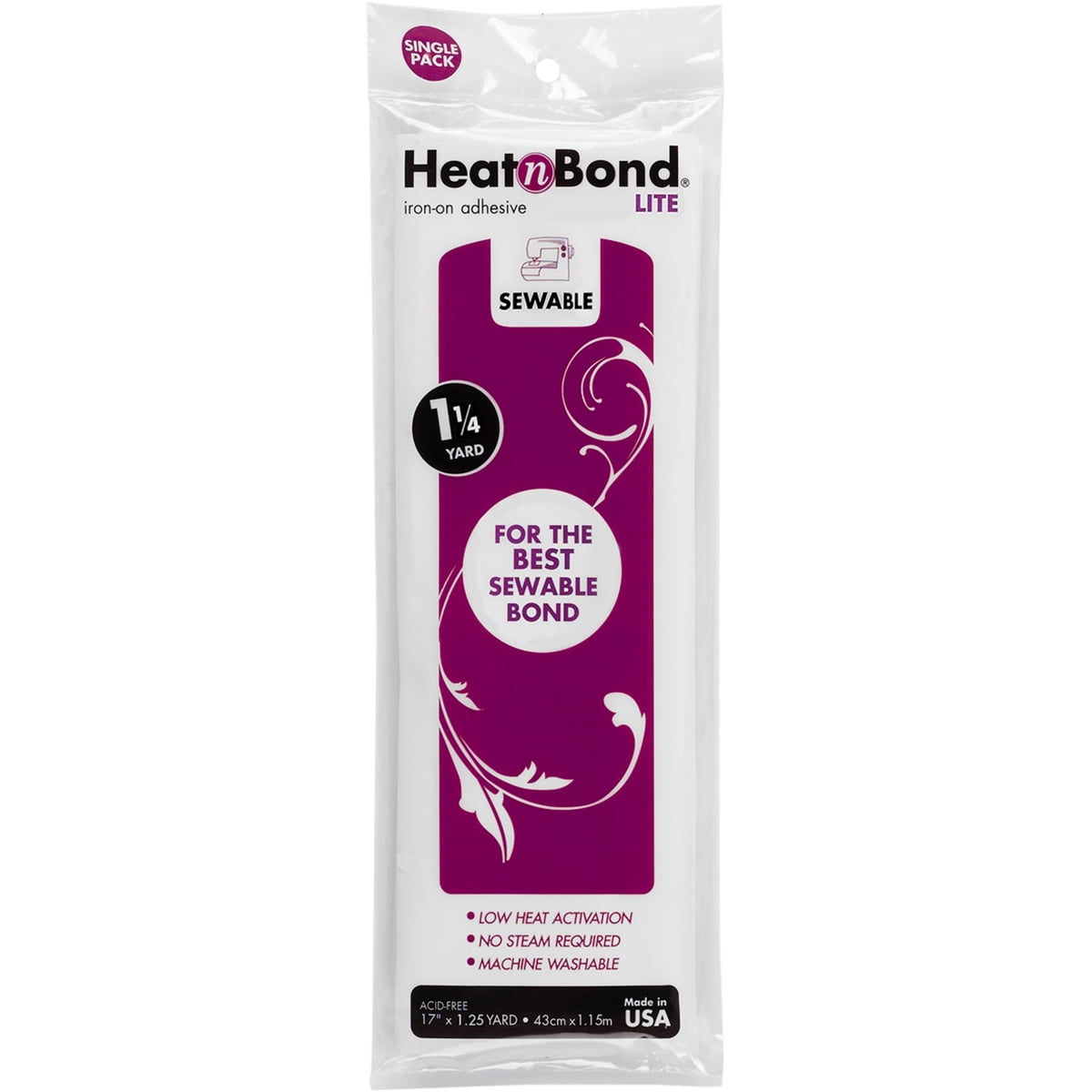 Heat n Bond Lite 17" x 45" IronOn Adhesive, 1 Each