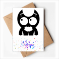 thumbnail image 1 of Universe Alien Monster Alien Creature Welcome Back Greeting Cards Envelopes Blank, 1 of 3