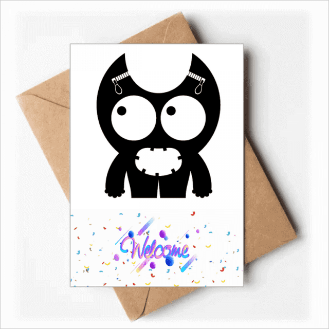 Universe Alien Monster Alien Creature Welcome Back Greeting Cards Envelopes Blank
