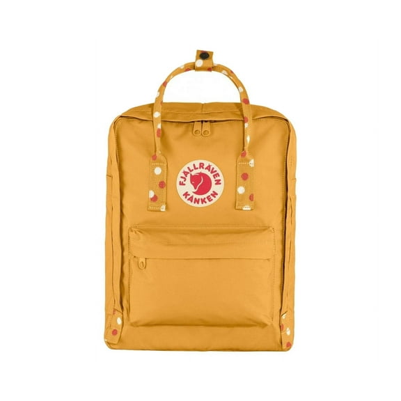 Fjallraven Kanken Unisex Backpacks Size OS, Color: Ochre/Confetti Pattern