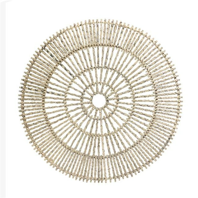 Sagebrook Home 15043 Décoration Murale Ronde de 35 Po&44; Naturel