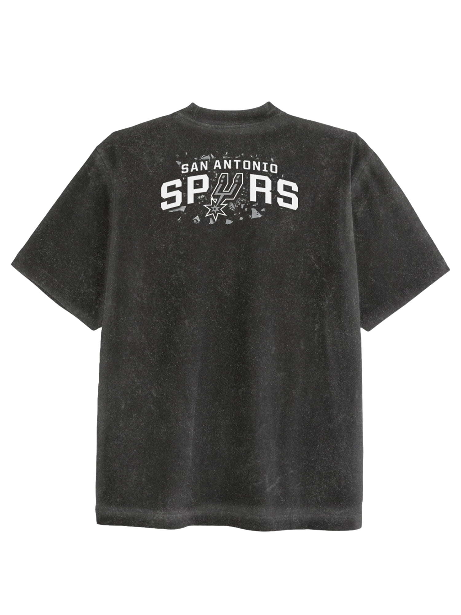 NBA San Antonio Spurs Men's & Big Men's Front & Back Boxy Fit Mineral Wash Graphic T-Shirt, Sizes XS–4XLT, 2XB–5XB