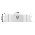 thumbnail image 2 of Holy Land Market Grafted IN - Messianic Christian Prayer Shawl/Tallit Prayer Shawl - Creation and Restoration Talit (All White / Gold), 2 of 6