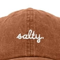 thumbnail image 2 of Dalix Salty Embroidered Cotton Beach Baseball Cap Adjustable Dad Hat Womens in Washed Orange, 2 of 5