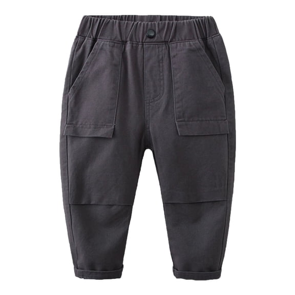 HIPYLO Baby Pants 12-18 Months Patchwork Pants Baby Boy Pants 0-3 Months 24 Month Boy Boys Clothes 18-24 Months Gym Clothes 12 to 18 Month Clothes, Dark Gray 12-18 Months