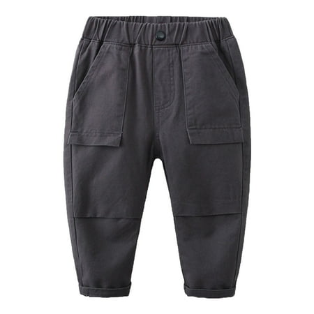 Mercatoo Toddler Baby Boys Pull on Cargo Pants Twill Khaki Joggers Sweatpants Stretch Quick 𝐃ry Hiking School Pants Trousers