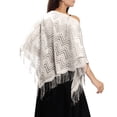 thumbnail image 1 of Elegant Lace Shawl Scarf For Bridal Wedding Evening Gown And Formal Party Versatile Triangle Wrap - Classic Color Shawl For All Seasons And Elegant Occasions, 1 of 4