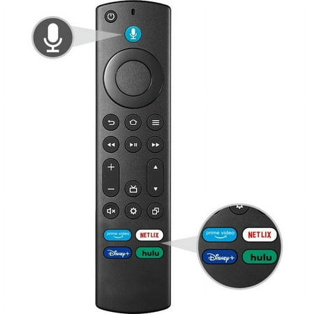 Replacement Voice Remote for Insignia/Toshiba/Pioneer Smart TVs, Compatible for AMZ Streaming Device Series Smart TVs