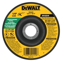 DeWALT DW4524 - HP 4-1/2" Type 27 Concrete/Masonry Grinding Wheel (1/4" Thickness, 7/8" Arbor, Silicon Carbide)