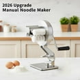 thumbnail image 2 of Manual Noodle Maker, 2026 Upgrade Macaroni Maker, Portable Hand Cranking Noodles Pressing Machine Cooking Tool, Makes Authentic Gnocchi, Pasta Seashells for Kitchen, Restaurant, 2 of 7