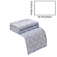 thumbnail image 3 of Fmbmuo Washed Cotton Summer Quilt Heart & Feathers Print Lightweight Breathable Air Conditioner Blanket Machine Washable Full/Queen Size (Blue-L), 3 of 5